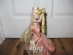 READ Antique Vintage French Automaton Porcelain Standing Doll 15.5 France