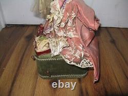 READ Antique Vintage French Automaton Porcelain Standing Doll 15.5 France