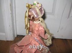 READ Antique Vintage French Automaton Porcelain Standing Doll 15.5 France