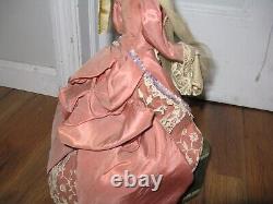 READ Antique Vintage French Automaton Porcelain Standing Doll 15.5 France