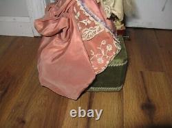 READ Antique Vintage French Automaton Porcelain Standing Doll 15.5 France