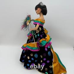 RIO QUEEN OF CARNIVAL Franklin Mint Porcelain Doll NEW IN BOX