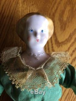RUTH GIBBS Antique Vintage Porcelain Godeys Lady Book China Doll 12 withbox
