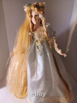 Rapunzel Porcelain Doll Rare Find Vintage Very Collectible 1990s In Great condit