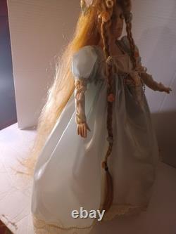 Rapunzel Porcelain Doll Rare Find Vintage Very Collectible 1990s In Great condit