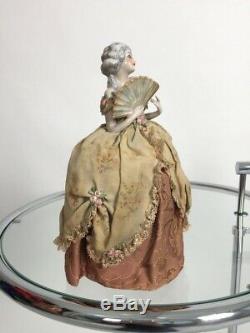 Rare 1920s half doll Fasold and Stauch vintage antique pin cushion