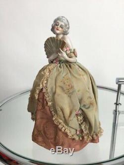 Rare 1920s half doll Fasold and Stauch vintage antique pin cushion