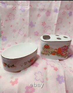 Rare 1983 Vintage Strawberry Shortcake Porcelain Bathroom Set