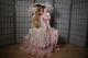 Rare 36 Rustie Shanel Designer Porcelain Doll Pink Victorian Dress Blonde- Le
