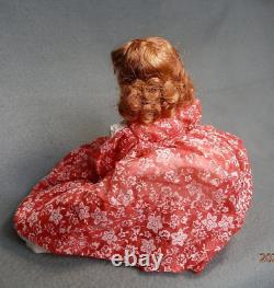 Rare, Antique Bisque Porcelain Doll in Vintage Dress, 11 Movable Body Joints