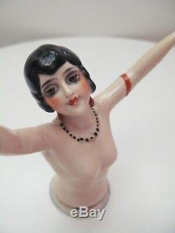 Rare Antique Flapper Half Doll # 17039 German Porcelain