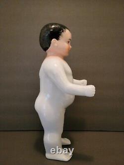 Rare Antique Frozen Charlie Porcelain German Bathing Doll