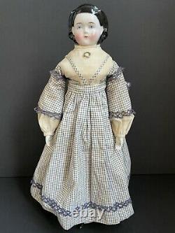 Rare Antique German 17 Brush Strokes Exposed Ears China Head Child Girl Doll