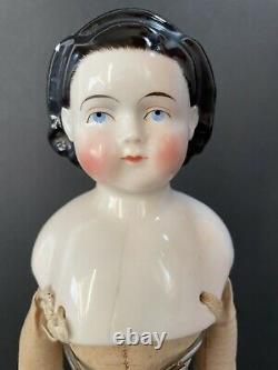Rare Antique German 17 Brush Strokes Exposed Ears China Head Child Girl Doll