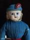 Rare Antique German 20 Wax Over Papier Mache Molded Hat Doll