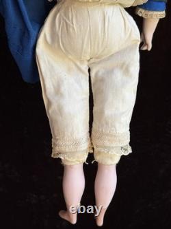 Rare Antique German 20 Wax Over Papier Mache Molded Hat Doll