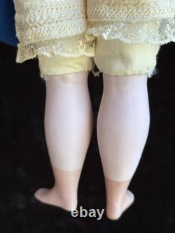 Rare Antique German 20 Wax Over Papier Mache Molded Hat Doll
