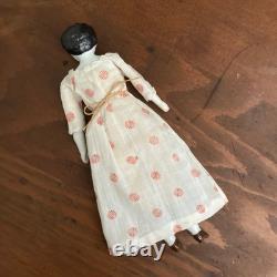 Rare Antique German China Doll, Jewel Necklace Hertwig. 8 Nice Condition