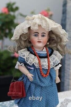 Rare Antique German Doll by Gebrüder Kühnlenz 72-27, tall 13 in