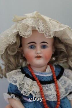 Rare Antique German Doll by Gebrüder Kühnlenz 72-27, tall 13 in