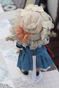 Rare Antique German Doll by Gebrüder Kühnlenz 72-27, tall 13 in