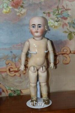 Rare Antique German Doll by Gebrüder Kühnlenz 72-27, tall 13 in