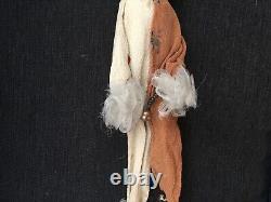 Rare Boudoir Doll Set Of 2 HTF French Porcelain Miniature Wire Pierrot Dolls
