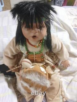Rare Cathay Collection Vintage Porcelain Doll 1-5000 Native American Boy Doll