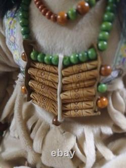 Rare Cathay Collection Vintage Porcelain Doll 1-5000 Native American Boy Doll