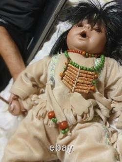 Rare Cathay Collection Vintage Porcelain Doll 1-5000 Native American Boy Doll