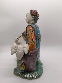 Rare Chinese Shiwan Wucai Porcelain Doll