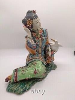 Rare Chinese Shiwan Wucai Porcelain Doll