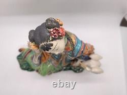 Rare Chinese Shiwan Wucai Porcelain Doll