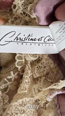 Rare Collectible Vintage 1997 French bisquie porcelain Mundia doll JULIE, mint c