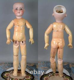 Rare Early 27 Antique Bisque Head Tanagra Paris Doll A/O Free USPS Ship