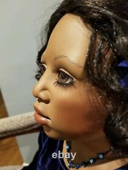 Rare Elite DollsCallie by Christine Orange 38 Porcelain Doll African American