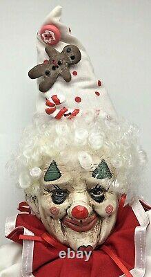 Rare Faith Wick Unique Clown Doll Candy Gingerbread Creations 1990 1991