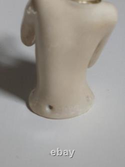 Rare German Art Deco Porcelain Half Doll / Pin Cushion Doll