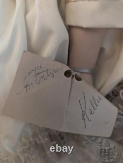 Rare Handmade Large Vintage Porcelain Doll Signed Heritage Porcelain by Joyce