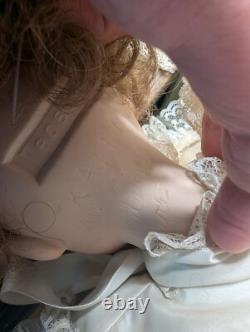 Rare Handmade Large Vintage Porcelain Doll Signed Heritage Porcelain by Joyce