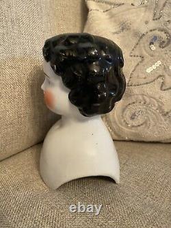 Rare Large 6 High Brow German Antique China Doll Head Circa 1880 Bawo Dotter