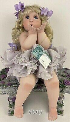 Rare Limited Edition Vintage 22 Cindy Marschner Rolfe Porcelain Doll Violet