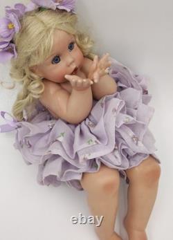 Rare Limited Edition Vintage 22 Cindy Marschner Rolfe Porcelain Doll Violet