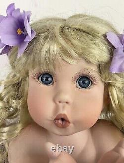 Rare Limited Edition Vintage 22 Cindy Marschner Rolfe Porcelain Doll Violet