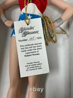 Rare Robert Tonner Wonder Woman Porcelain Doll 158/500 NEW Repaired