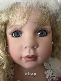 Rare Rustie&Danbury Mint Sitting LE Porcelain Doll Charlotte 33 in