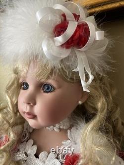 Rare Rustie&Danbury Mint Sitting LE Porcelain Doll Charlotte 33 in