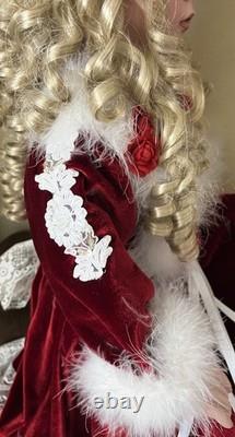 Rare Rustie&Danbury Mint Sitting LE Porcelain Doll Charlotte 33 in