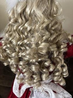 Rare Rustie&Danbury Mint Sitting LE Porcelain Doll Charlotte 33 in