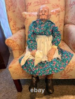 Rare Set Vintage 32 William Wallace Jr Grandma Grandpa Porcelain Dolls 89 READ